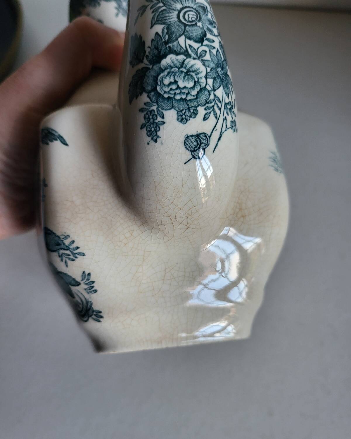 Verseuse théière en faïence anglaise enoch wedgwood tunstall