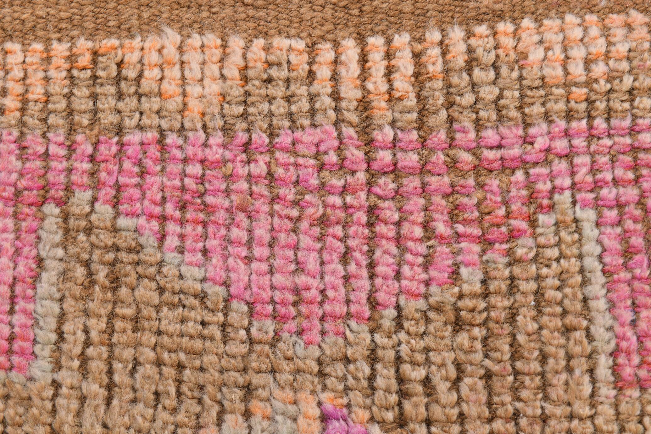 Pink Orange Vintage Runner Rug 95x363Cm SK 18096