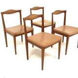 Set of 4 Scandinavian teak chairs, Karl Erik Ekselius, JOC, Sweden, 1960