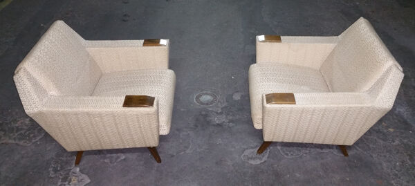 1/2 fauteuil  CLub scandinave esign Architectural  années 50 60 Danois