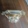 Vintage crystal wall sconce