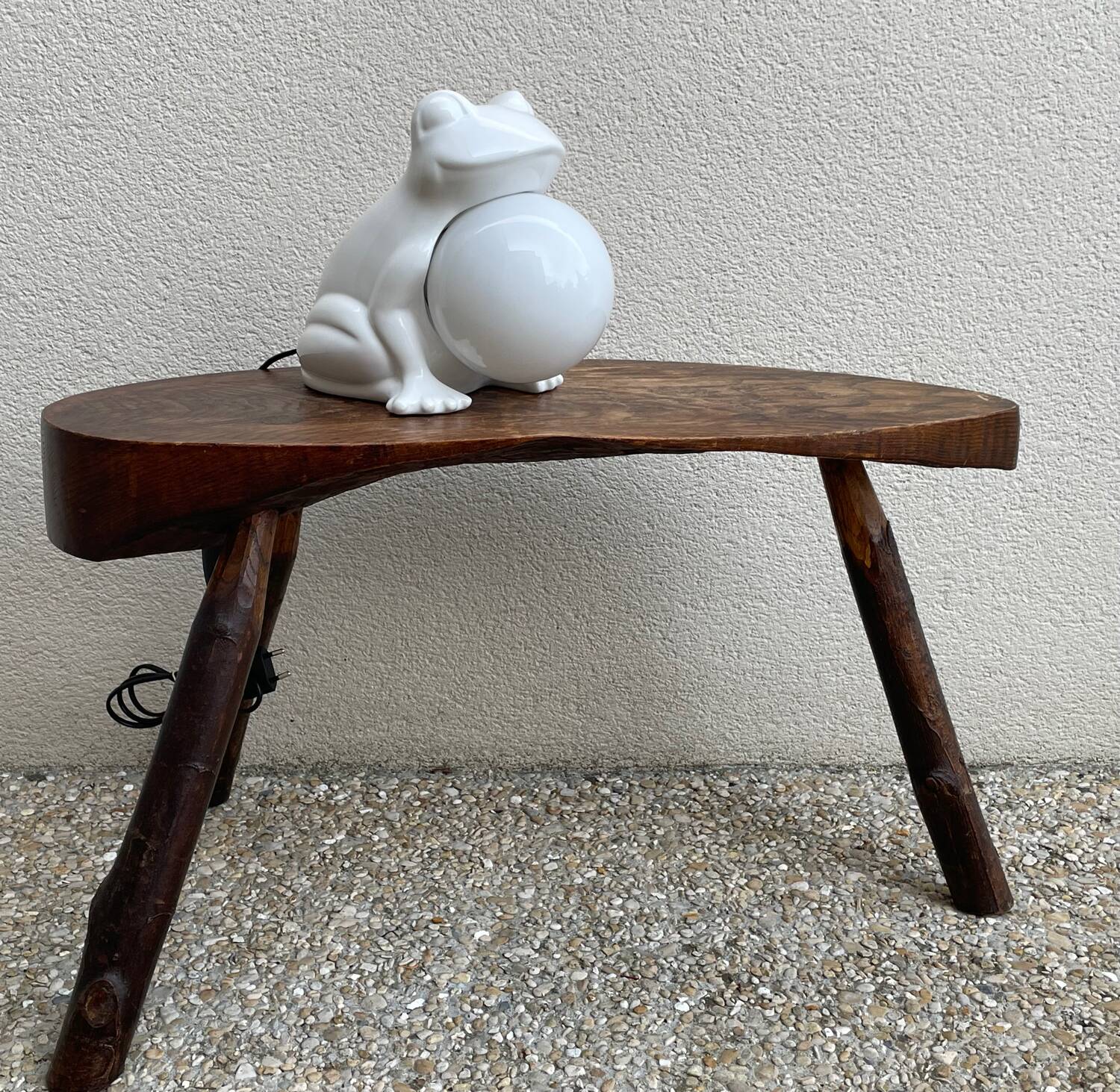Vintage 80's frog lamp
