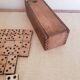 Old wooden domino game