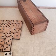 Old wooden domino game
