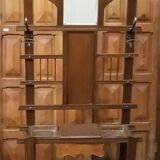 Ancien porte manteau vestiaire miroir 1950 environ
