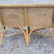 Pair of armchairs and bench in rattan and bamboo from the 60s/70s