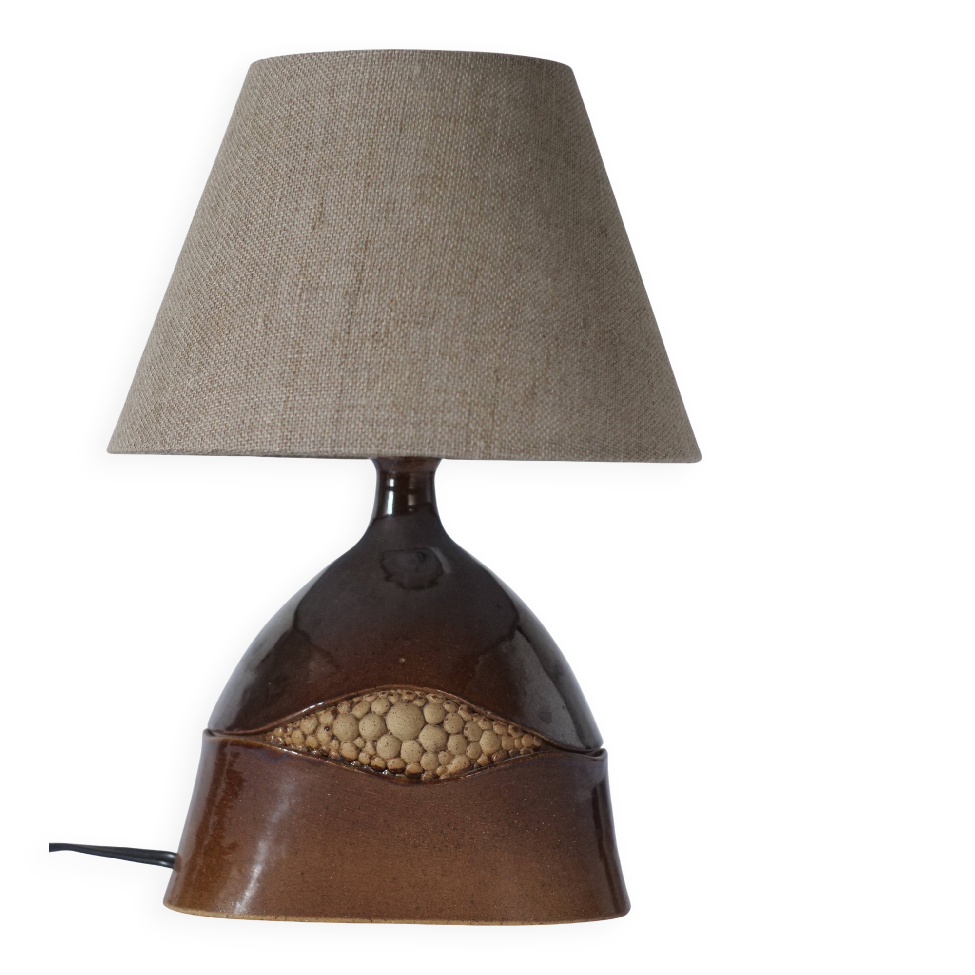 unique vintage ceramic lamp from the 70s