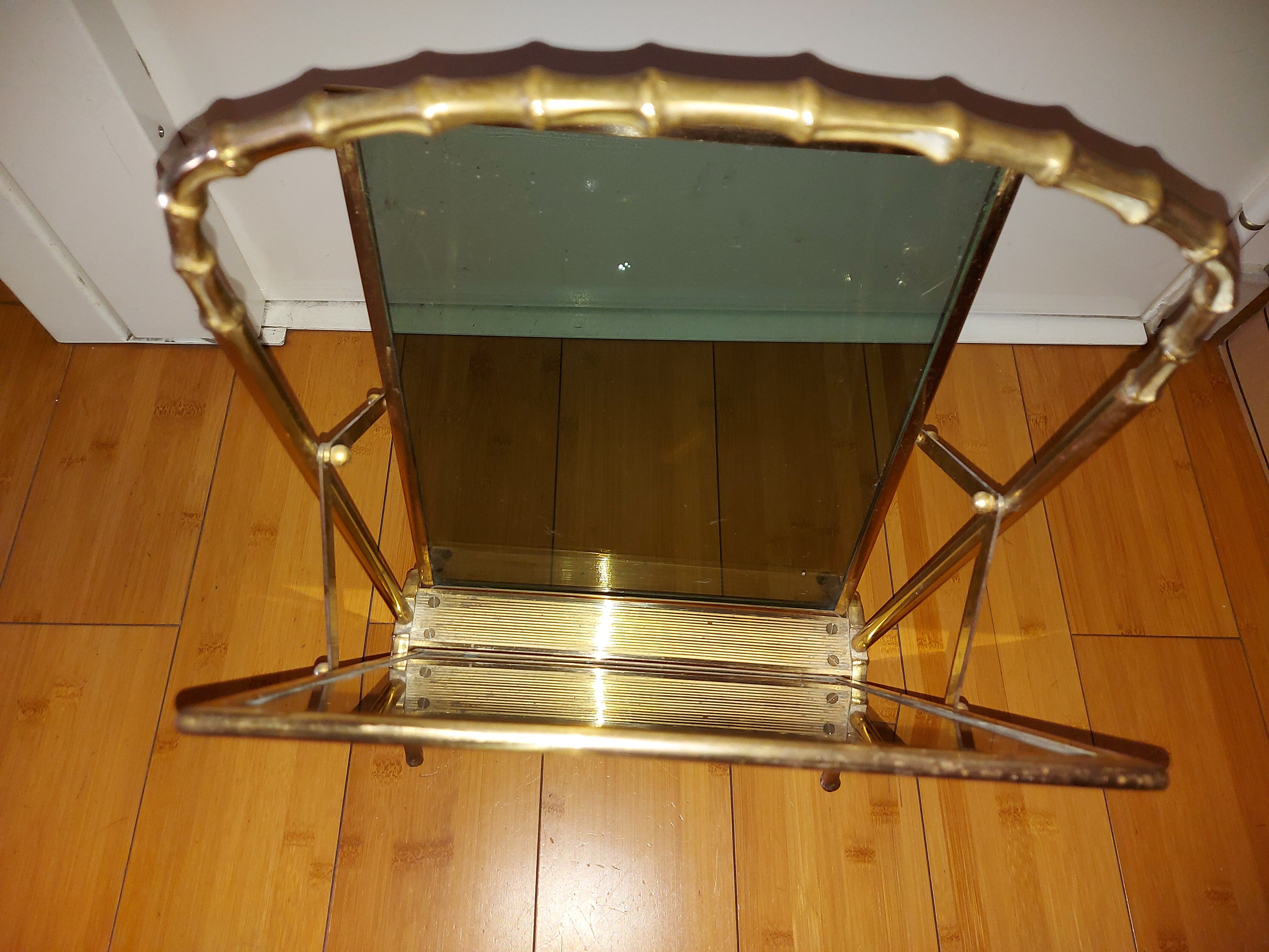 Brass magazine rack