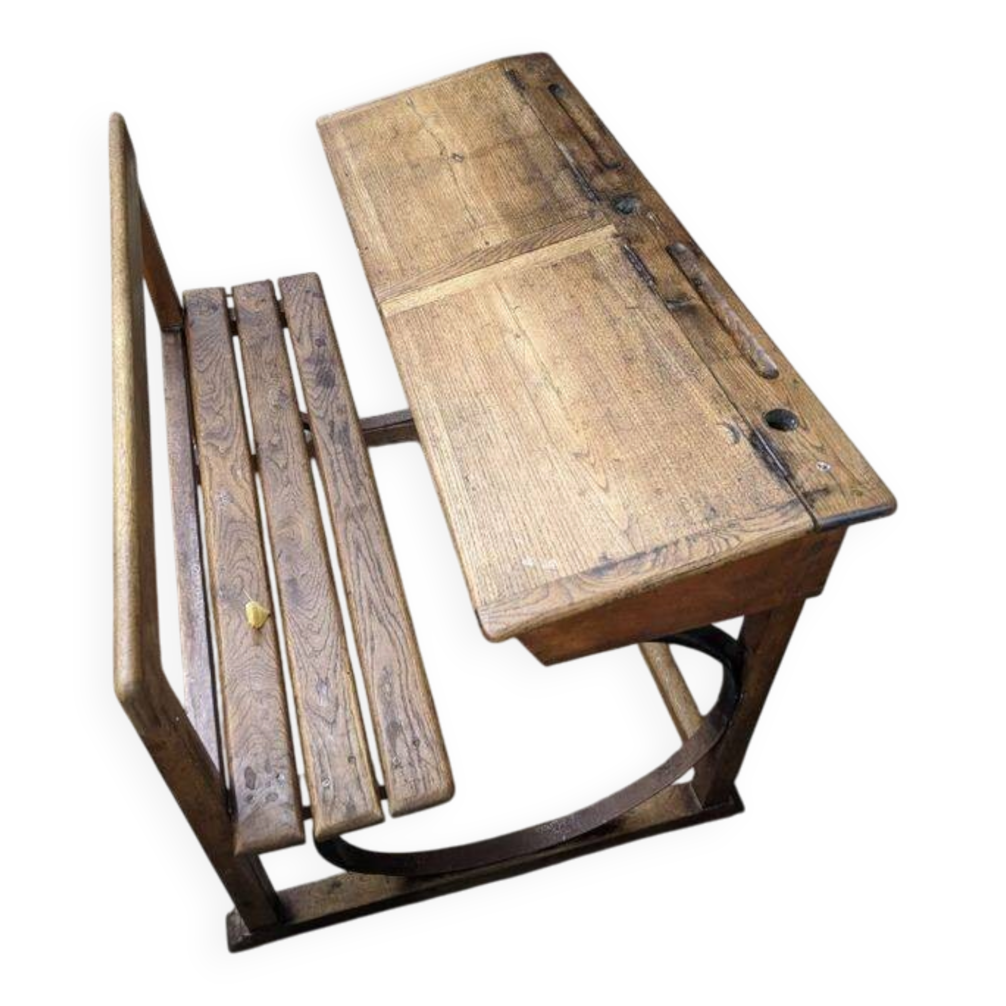 Double school desk with arches RPC Maque Marcel ROY 1920