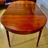 Louis XVI style table in cherry with 2 extensions