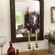 Louis-Philippe mirror, wood and gilded stucco — late 19th century