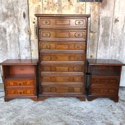 Chest of drawers and bedside tables