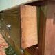 Oak craft cabinet with drawers
