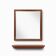 Mid-Century Teak Mirror with Shelve attributed to De Coene, Belgium, 1960s