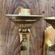Paire d’appliques murales bronze bras tendus mains