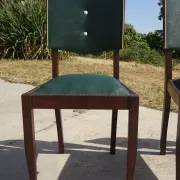 Chaises Art Déco restaurées, lot de 6