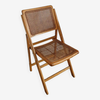 Cannage folding chair 1970