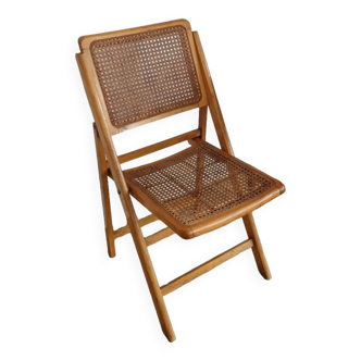 Cannage folding chair 1970