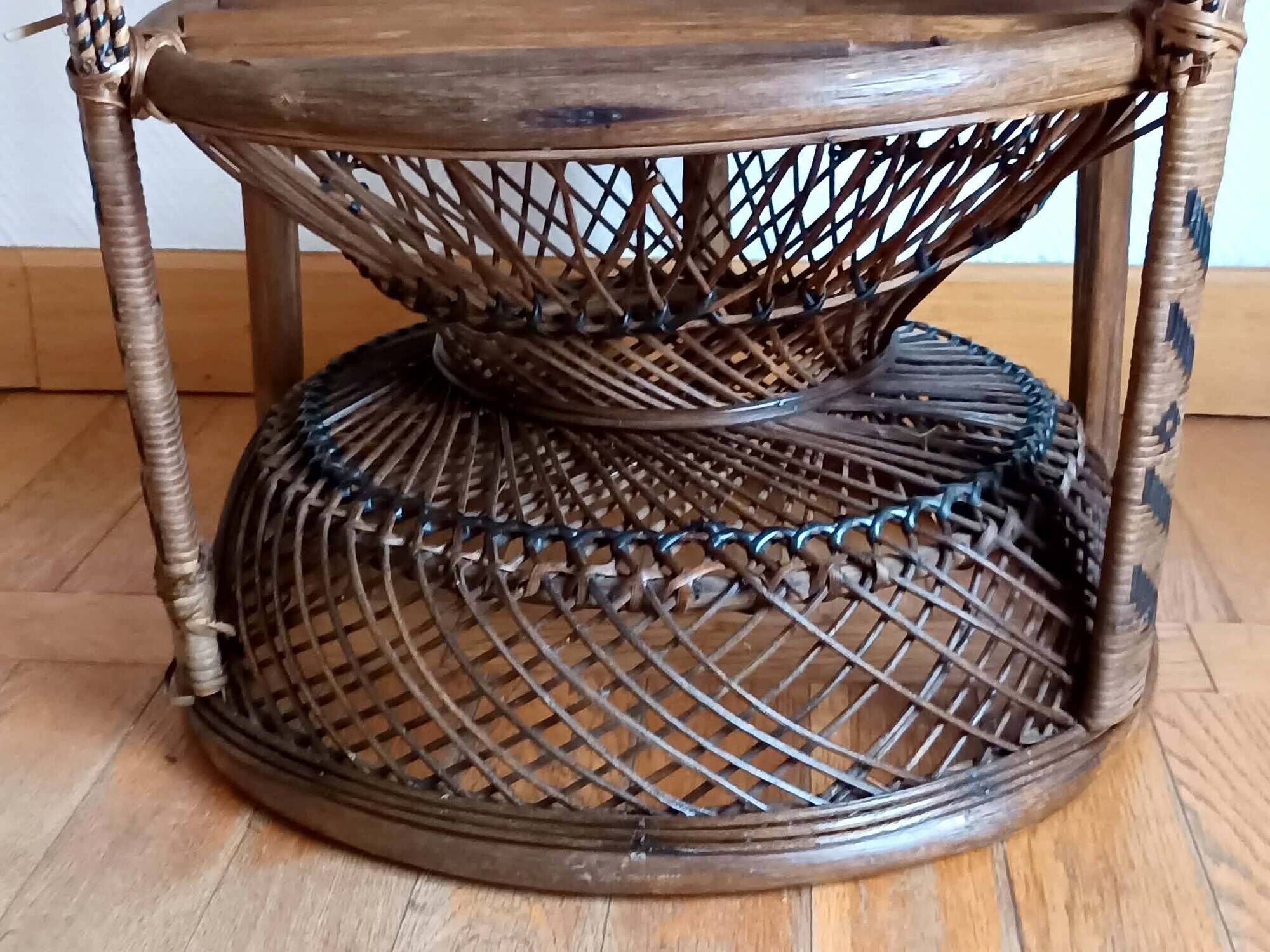 Vintage Emmanuelle armchair Peacock circa 1960