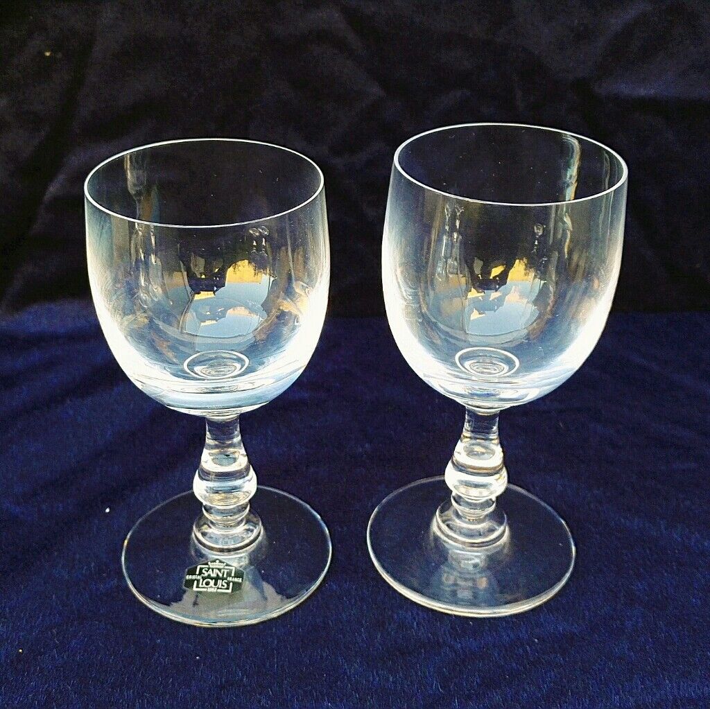 Paire de verres cristal Saint Louis modèle Lucrèce