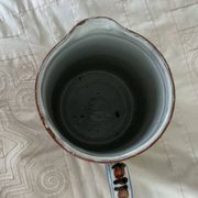 Coimbra ceramic pitcher, deer decor
