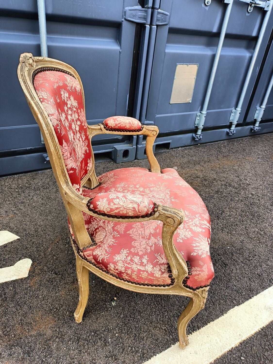 Pair of antique armchairs Louis XV style