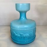 Blue opaline vase Italy