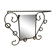 Metal coat/hat and mirror