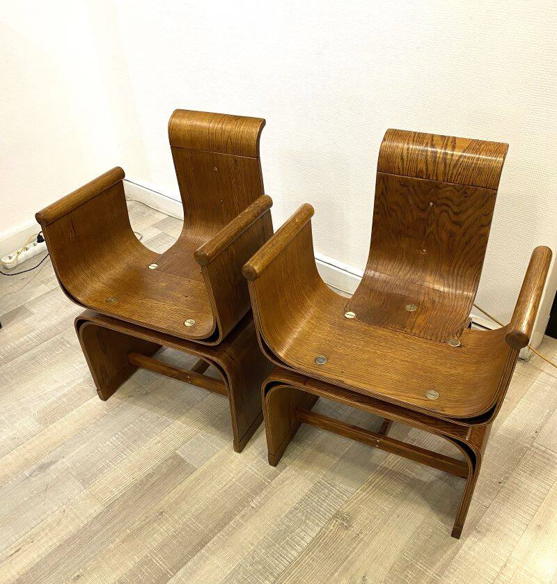 Tulip Design Bentwood Chairs