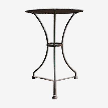 Wrought iron pedestal table