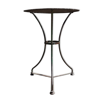 Wrought iron pedestal table