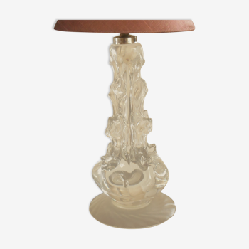 Pied lampe en cristal