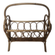 Rattan magazine rack
