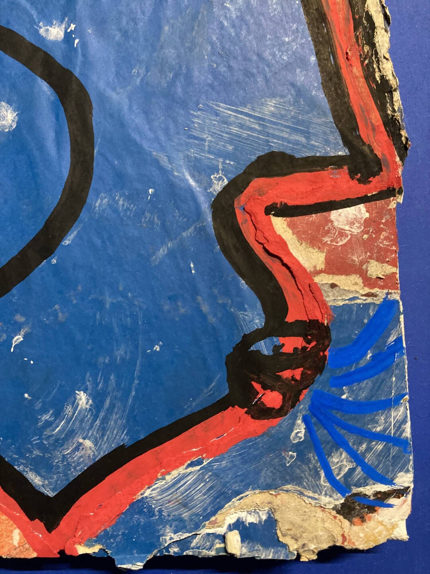 Borkin (born 1932), The Blue Ogre, collages and acrylic on canvas, 1987