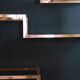 20th century brass etagere