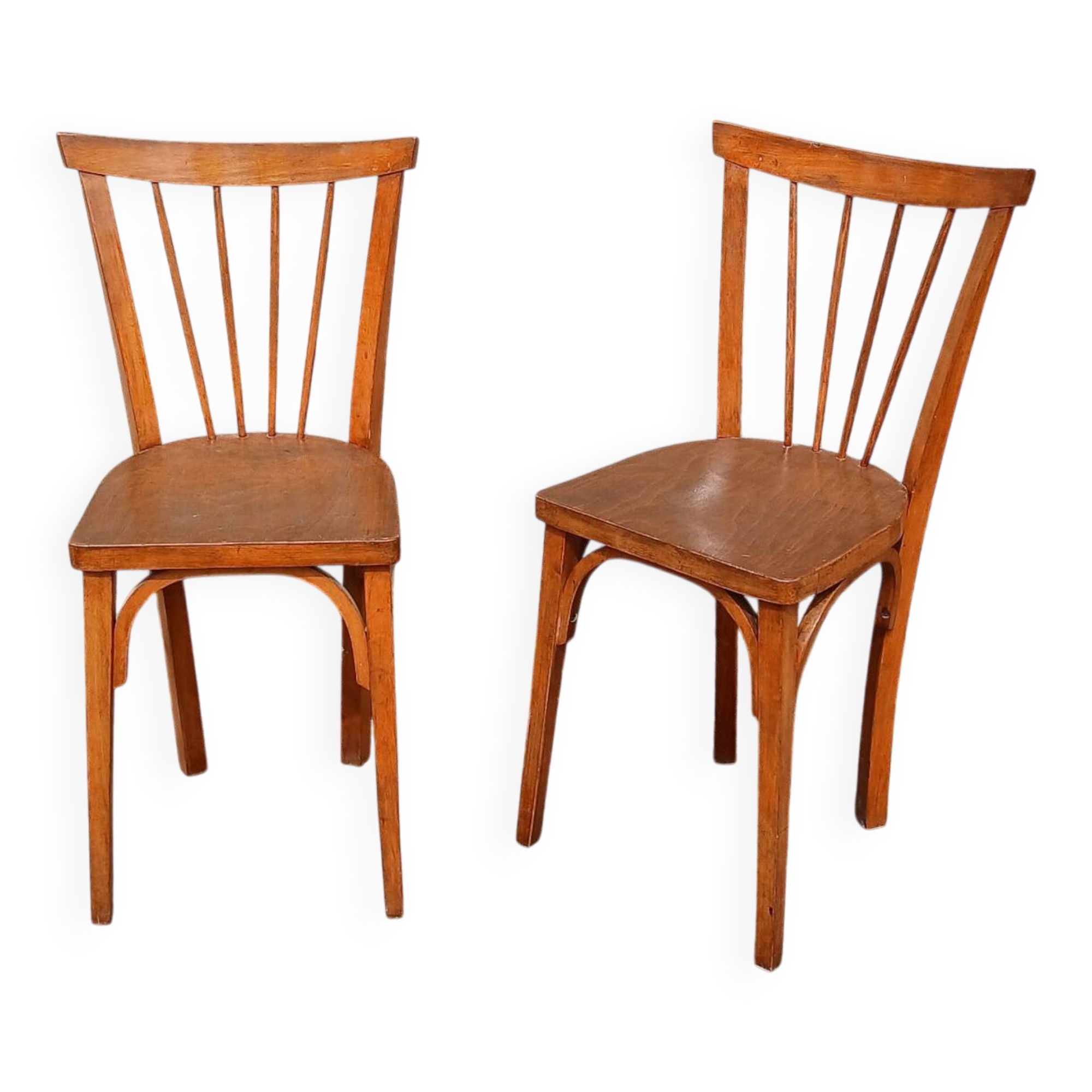 Paire de chaises bistrot années 50