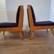 Paire de fauteuils designer Lejkowski Leśniewski, années 1960, Pologne
