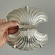 Silver-plated shell butter dish