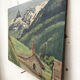 Oil painting landscape mountain 1947