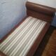 2-seater vintage fawn skai