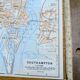 Southampton, Angleterre, plan original imprimé en 1913.