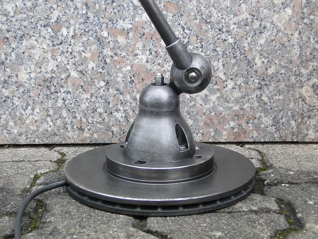 Vintage Jielde Industrial Graphite Lamp 4 arms by Jean Louis Domecq France 1960s