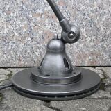 Vintage Jielde Industrial Graphite Lamp 4 arms by Jean Louis Domecq France 1960s