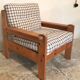 Vintage pine chair style Swedish chalet 1960-1980