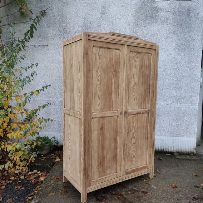 Wardrobe, in natural wood