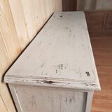 Old blue patinated buffet