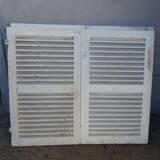 L 148 x H 123 cm wooden louvered shutters 2 swings
