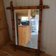 Miroir bambou ancien vintage