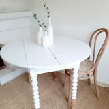 Table ronde à abattants