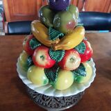 Coupe à fruits trompe l'oeil années 50
